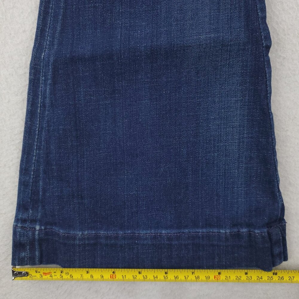 7 For All Mankind Jeans Jiselle Phenomenal Flare USA Women's "25" 28x34 NWT - Picture 8 of 12